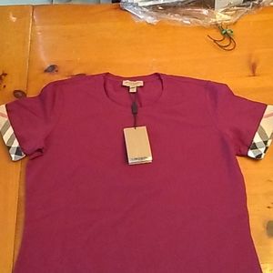 Nwt Plum Burberry Tshirt